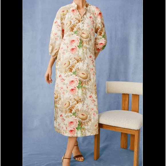 Sun Faded Floral Maryse Caftan - Picture 5 of 13